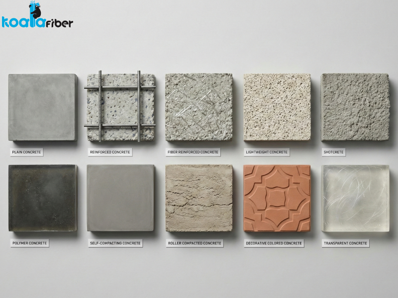 بررسی 10 مدل از مهم‌ترین انواع بتن در ساخت‌وساز مدرن