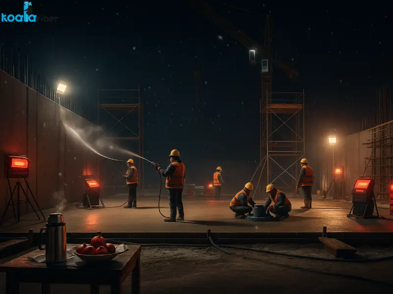 چرا در سرمای شب یلدا پروژه‌های عمرانی متوقف نمی‌شود؟